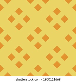 Orange squares on yellow background. Seamless backdrop.