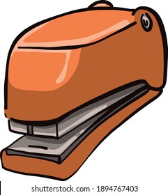 Aplastador naranja, ilustración, vector sobre un fondo blanco.