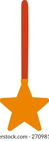 Orange Star Award Illustration Vector