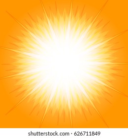 Orange Star Burst Abstract Background Design Stock Vector (Royalty Free ...