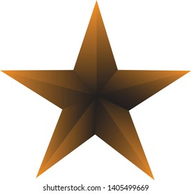 orange star on white background