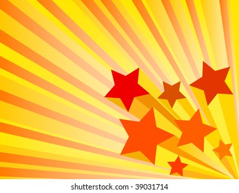 orange stars background