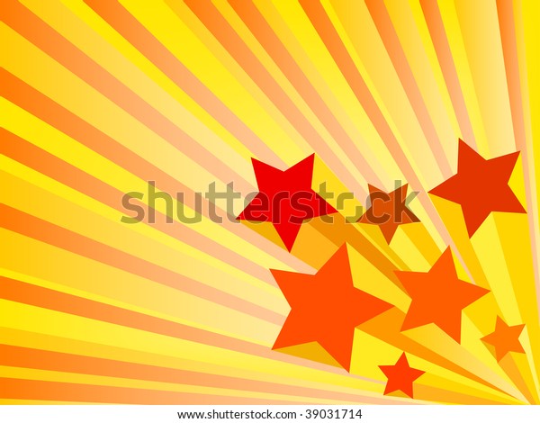 Orange Stars Background Stock Vector (Royalty Free) 39031714