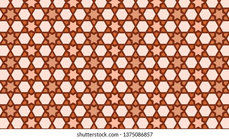 Orange Stars Background Pattern Graphic