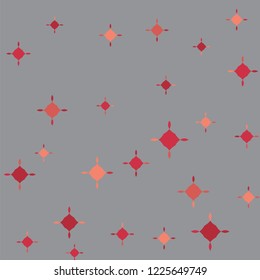 Orange stars. Confetti celebration, Falling golden abstract decoration for party, birthday celebrate, anniversary or event, festive. Festival decor. Vector illustration