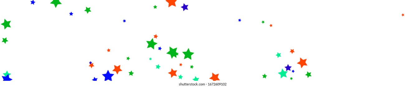 Orange Stars Gift. Blue Texture Isolated. Yellow Confetti Cosmos. Green Starry Background. Summer Design. Christmas Festive. Sparkling Anniversary. Celebration Invitation. 