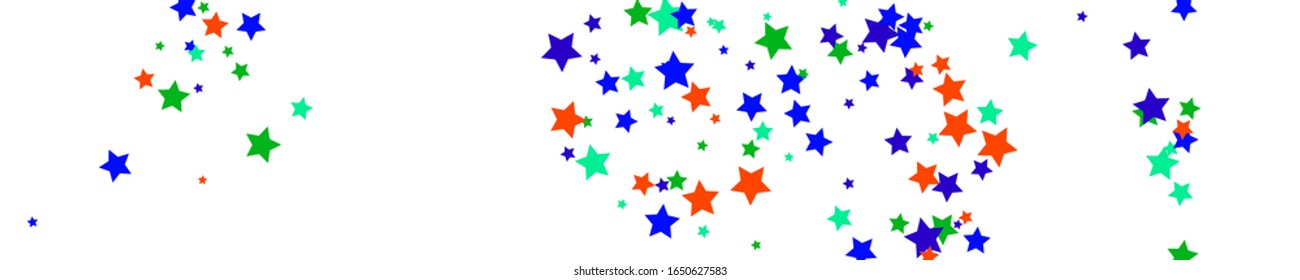 Orange Stars Gift. Yellow Texture Modern. Blue Confetti Isolated. Green Starry Gift. Summer Modern. Christmas Gift. Sparkling Modern. Celebration Symbol. 