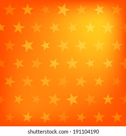 Orange Stars Pattern Background Vector Illustration Stock Vector ...