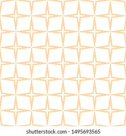 Orange stars seamless stars on white background.