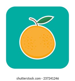 Orange sticker icon