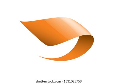 orange sticker on white background. Vector illustration