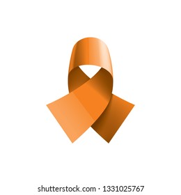 orange sticker on white background. Vector illustration