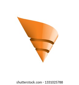 orange sticker on white background. Vector illustration