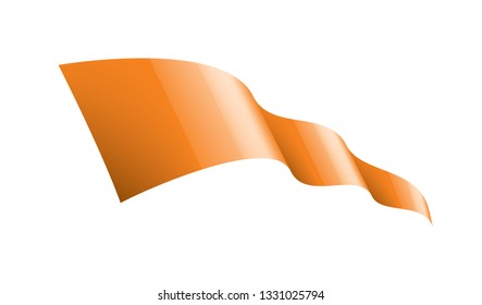 orange sticker on white background. Vector illustration
