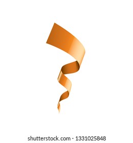orange sticker on white background. Vector illustration