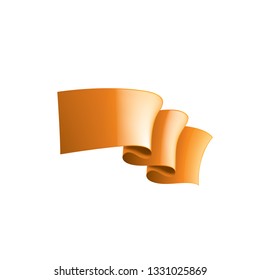 orange sticker on white background. Vector illustration