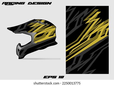 Orange sticker sport helmet wrap and vinyl sticker design.