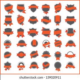 Orange stickers (set 1)