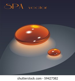 Orange Stones SPA. Vector