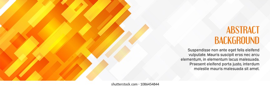 Orange straight lines abstract background. Technology low poly banner. Digital geometric template. Vector design illustration. Good for banners, flyers, posters, brochures.