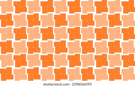 orange strip, seamless geometric pattern, seamless pattern, geometric pattern. Geometric grid texture with plus cross grid sign. Chic mosaic block, turbine square