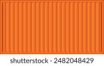 Orange Stripe Steel Metal Sheet For Cargo Container Line Industry Wall Texture Pattern