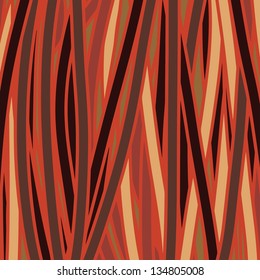 Orange striped abstract background - vector