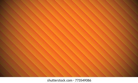Orange stripes, dark shadow front Create as vector. Can be used as a banner ad, background, or promotion.