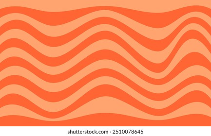 laranja listras linhas ondas curvas abstrato fundo