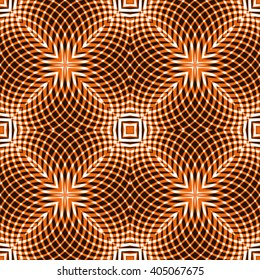 orange stripy curved pattern, abstract texture, vector art illustration