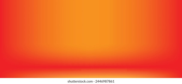 Orange stucco wall background gradient vector , abstract gradient studio and wall texture vector and illustration