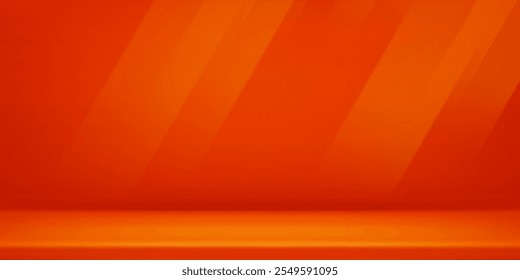 Orange stucco wall background gradient vector , abstract gradient studio and wall texture vector and illustration