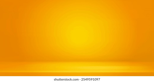 Orange stucco wall background gradient vector , abstract gradient studio and wall texture vector and illustration