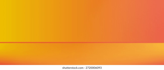 Orange Studiohintergrund. Studio-Hintergrund. Modernes Design für die Präsentation Ihres Produktes