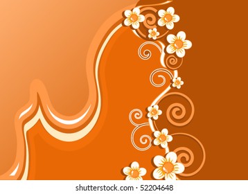 orange stylized background