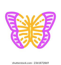 orange sulfur summer color icon vector. orange sulfur summer sign. isolated symbol illustration