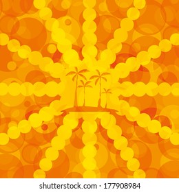 Orange summer background eps10 vector illustration