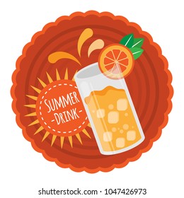 Orange summer drink