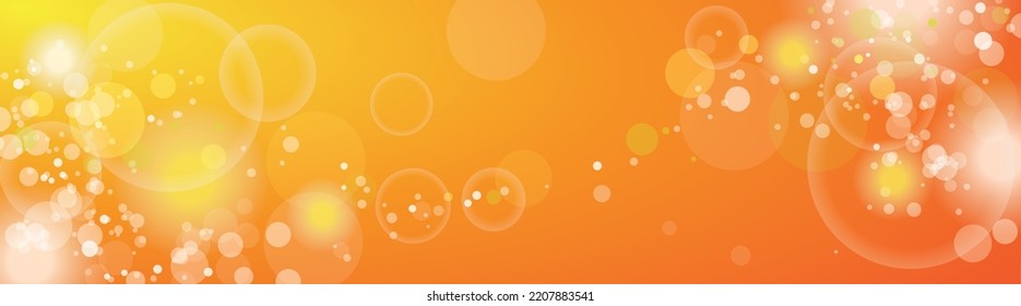 Orange Summer Sky Background. Eps 10 Vector File.