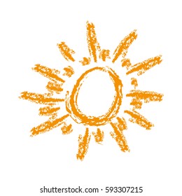 orange sun abstract icon, vector illustraction design image