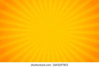 Orange sun rays background, Abstract orange background