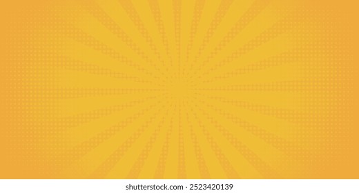 orange sun rays background design template