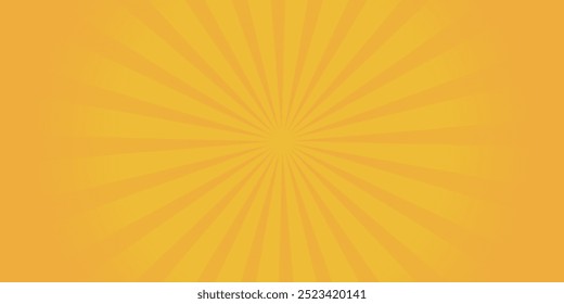 orange sun rays background design template