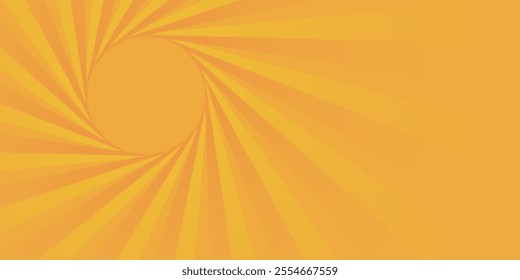 orange sun rays background design template