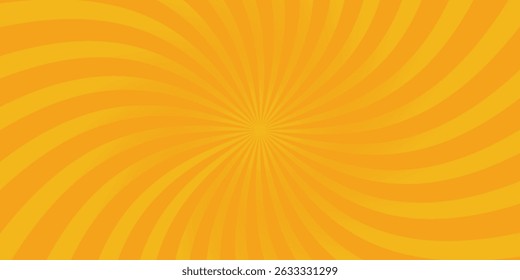 orange sun rays background design template