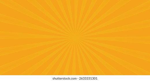 orange sun rays background design template