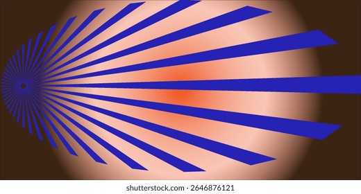 orange sun rays background vector design eps 10.