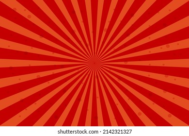 Orange sunburst abstract background with dotted