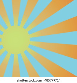 orange sunburst background