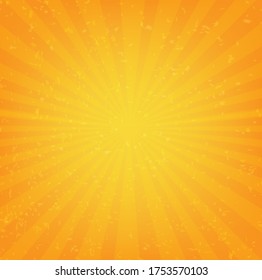 Banner De Abrote Naranja Con Rayos Con Malla De Gradiente, Ilustración Vectorial